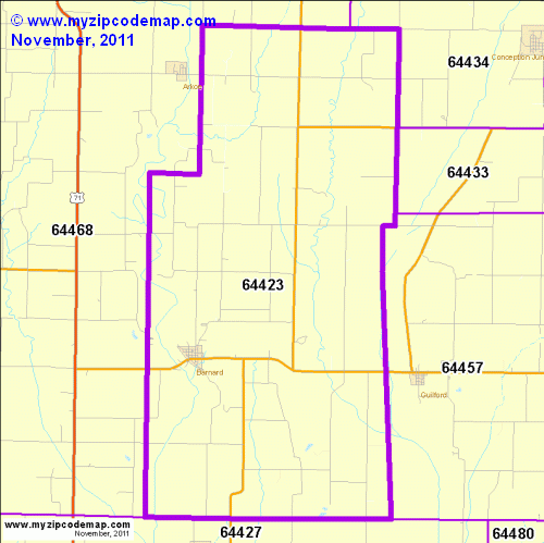 map of 64423