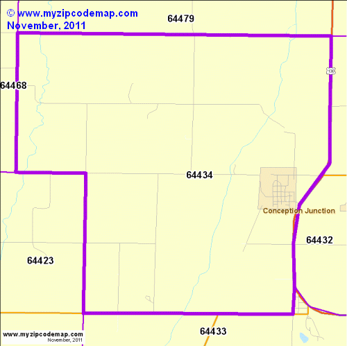 map of 64434