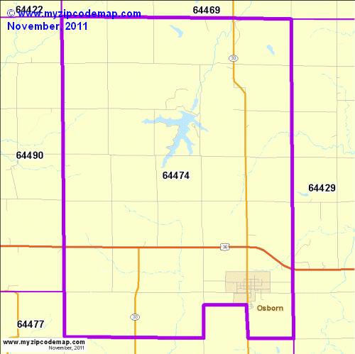 map of 64474