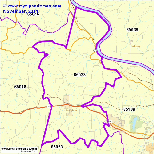 map of 65023