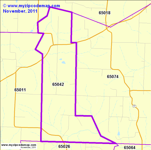 map of 65042