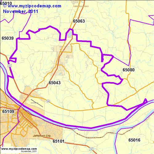 map of 65043