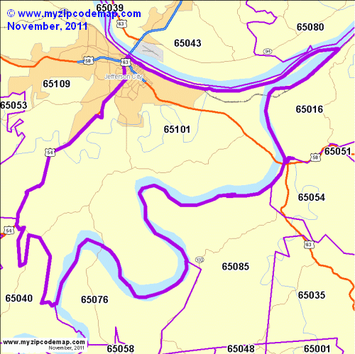map of 65101
