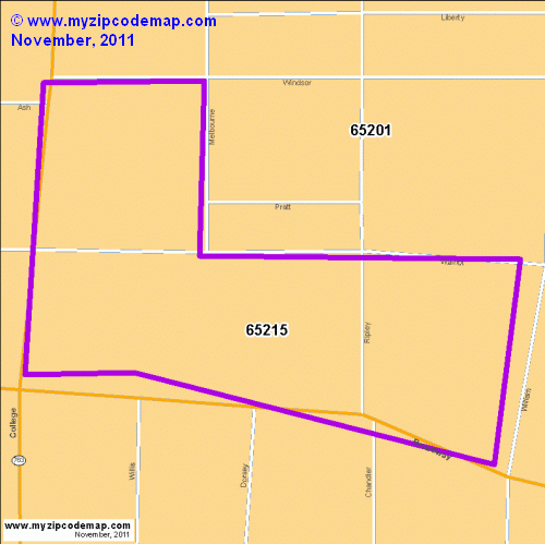 map of 65215