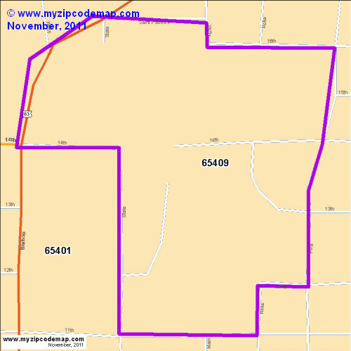 map of 65409