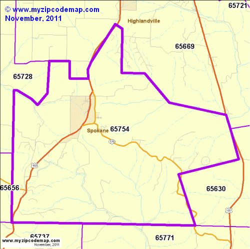 map of 65754