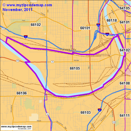 map of 66105