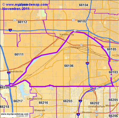 map of 66106