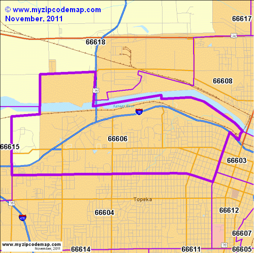 map of 66606