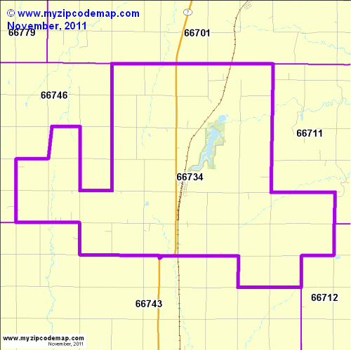 map of 66734