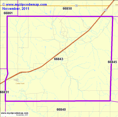map of 66843