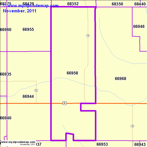 map of 66958