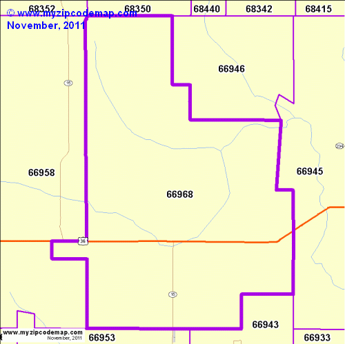 map of 66968