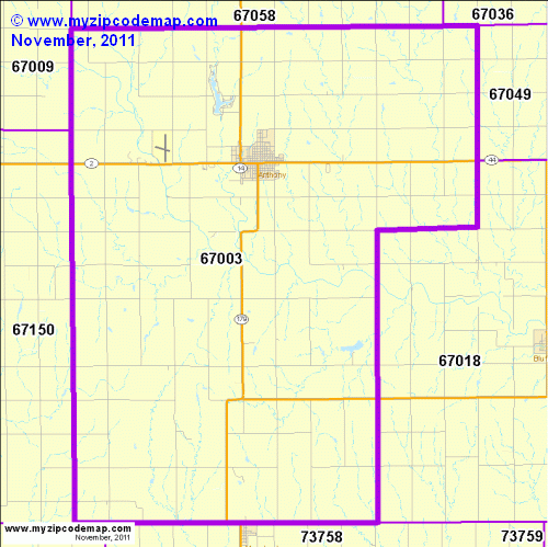 map of 67003
