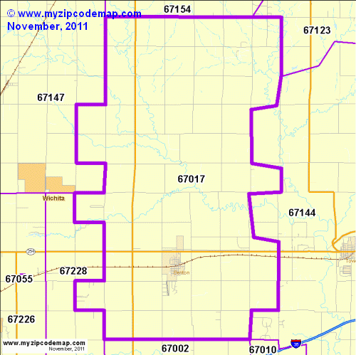 map of 67017