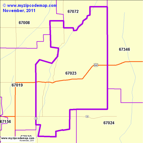 map of 67023