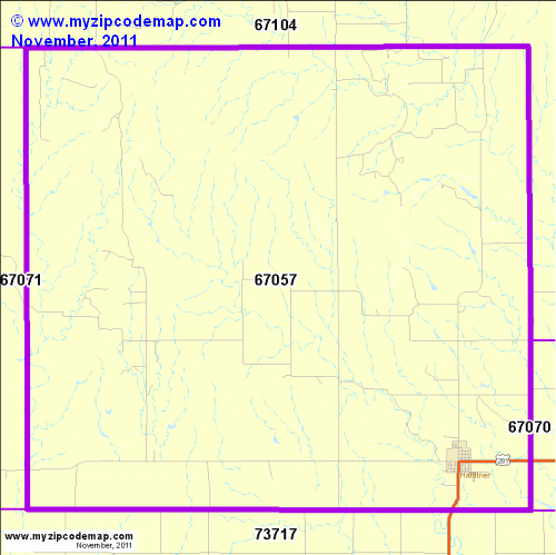 map of 67057