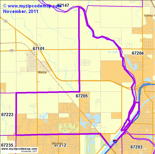 map of 67205