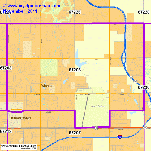 map of 67206