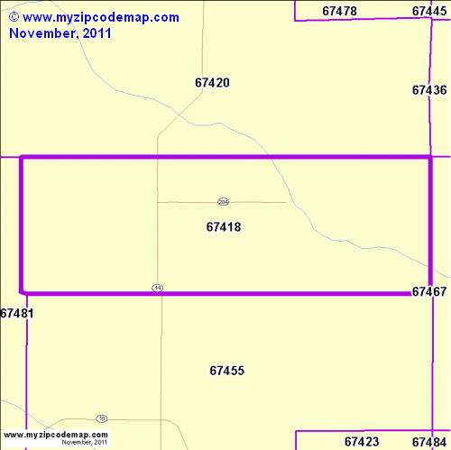 map of 67418