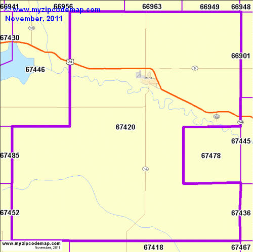 map of 67420