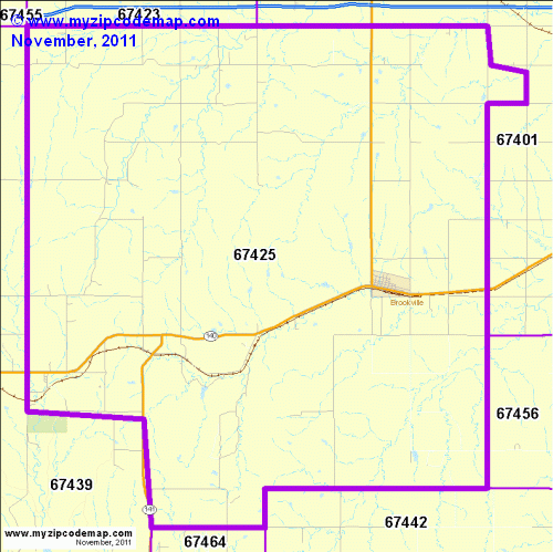 map of 67425