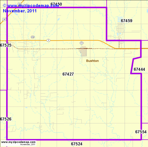 map of 67427