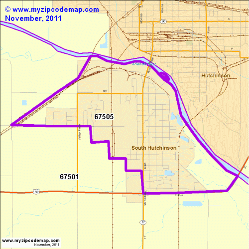 map of 67505