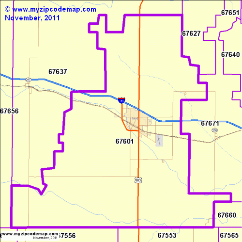 map of 67601