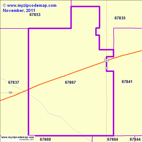 map of 67867