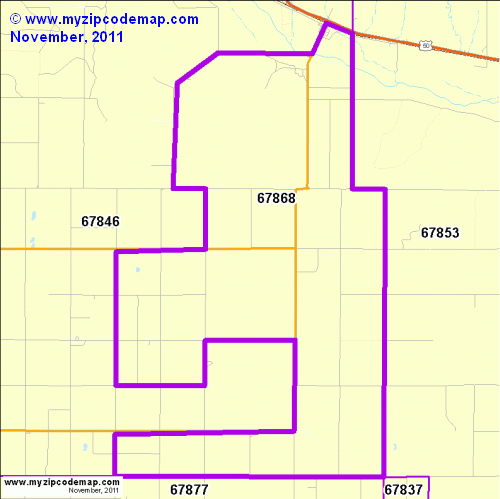 map of 67868