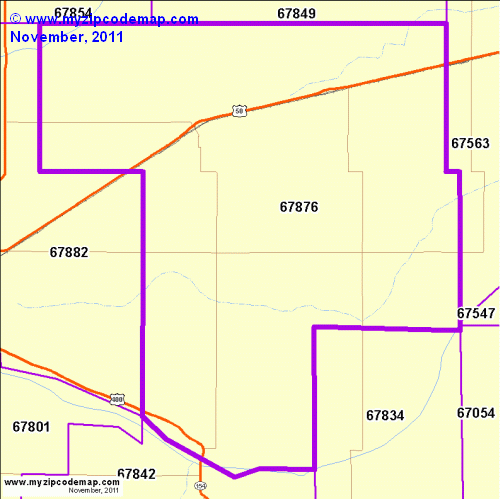 map of 67876