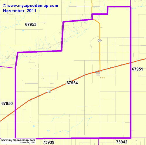 map of 67954