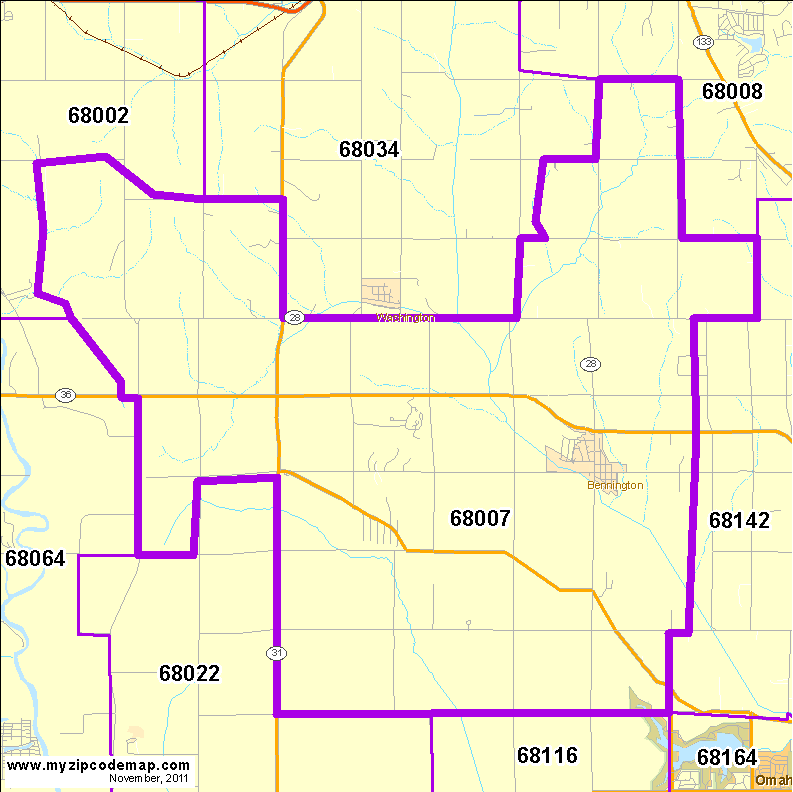 map of 68007