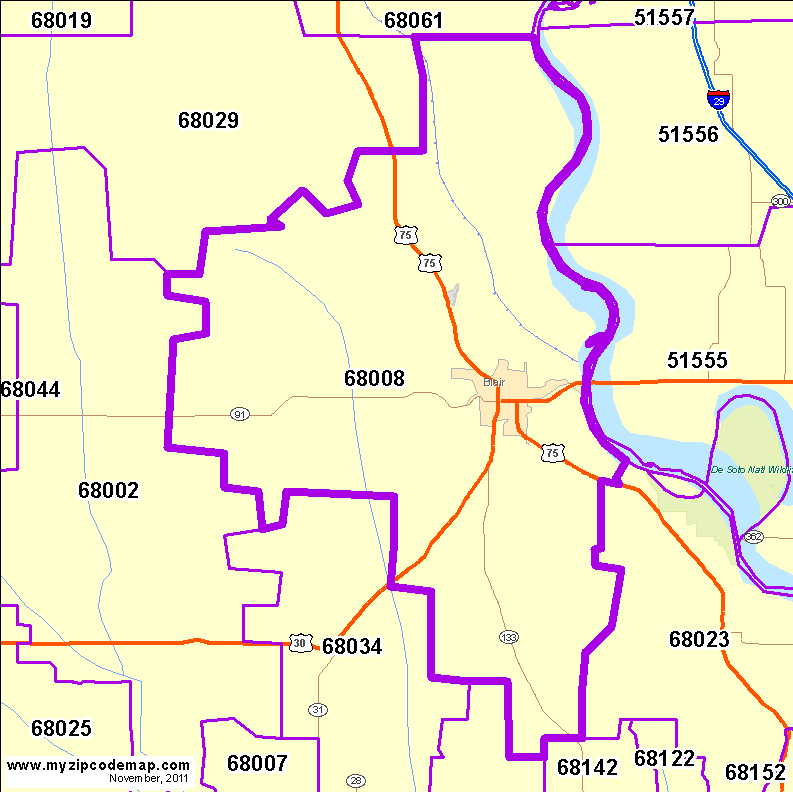 map of 68008