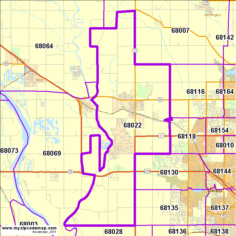 map of 68022