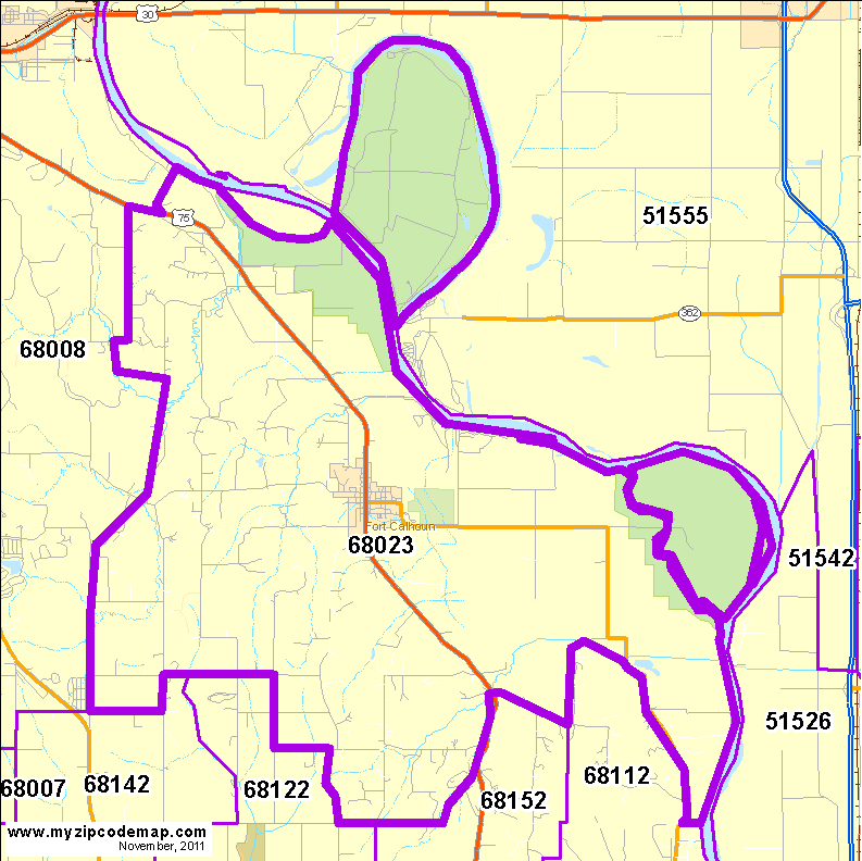 map of 68023