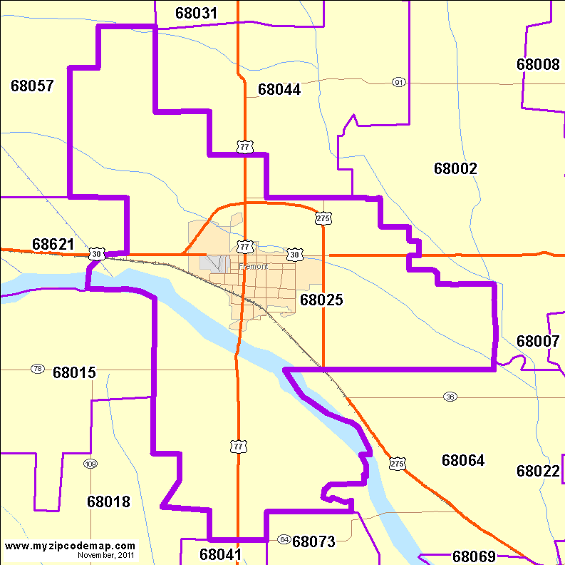 map of 68025