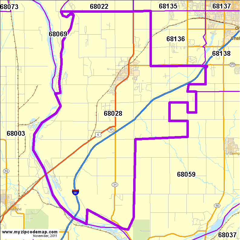 map of 68028