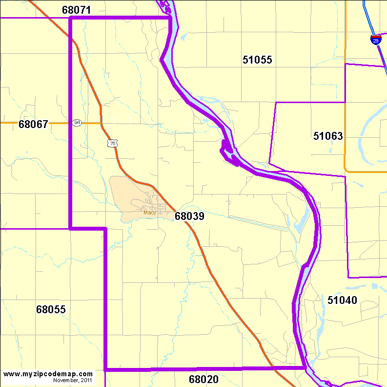 map of 68039