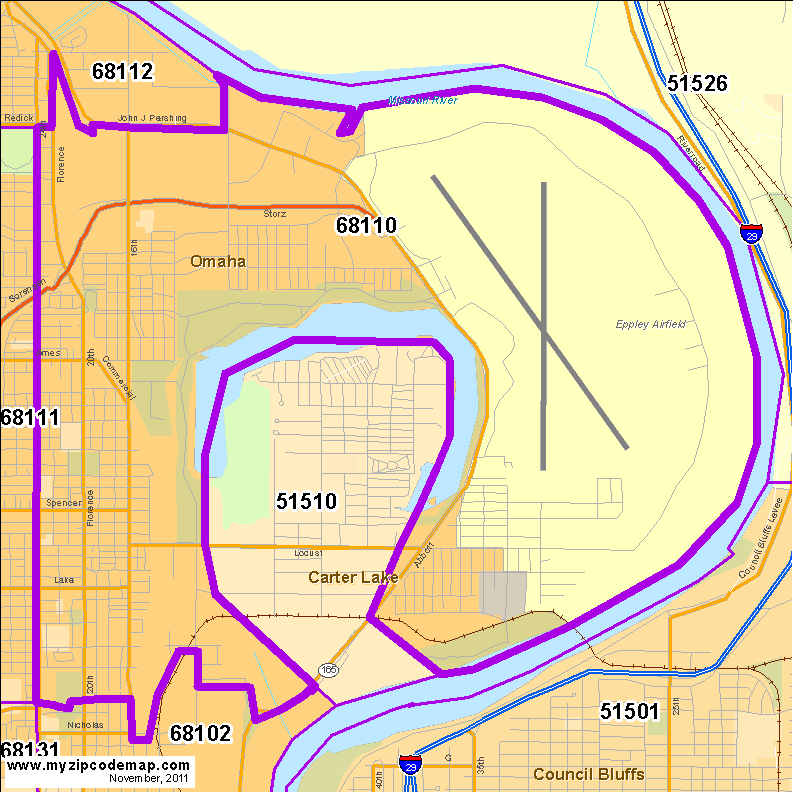 map of 68110