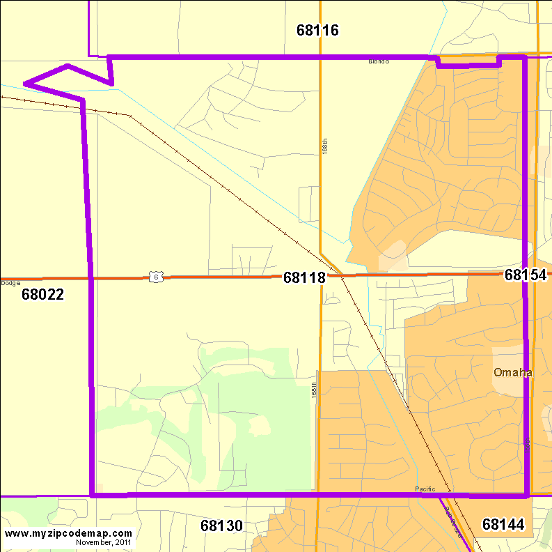 map of 68118