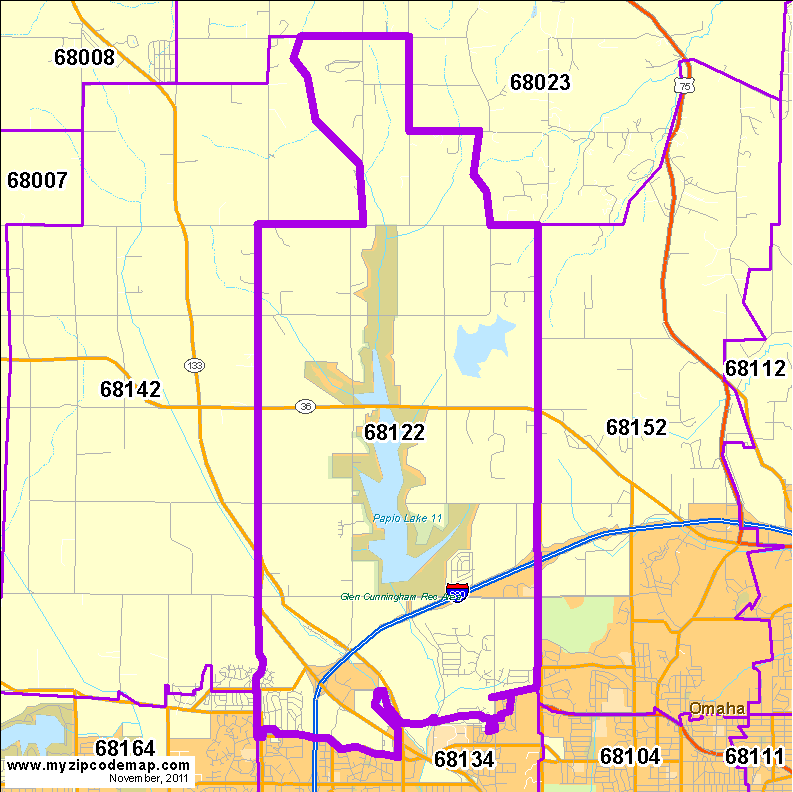 map of 68122