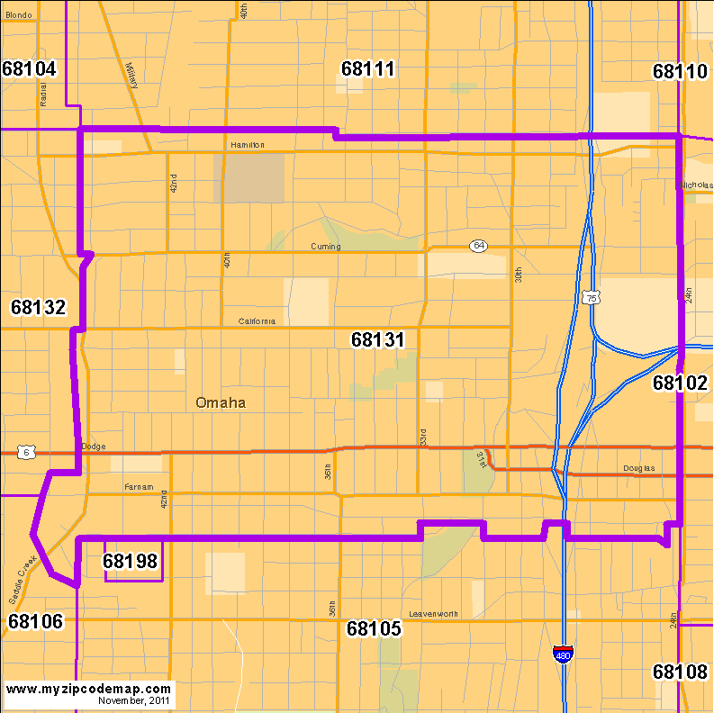 map of 68131
