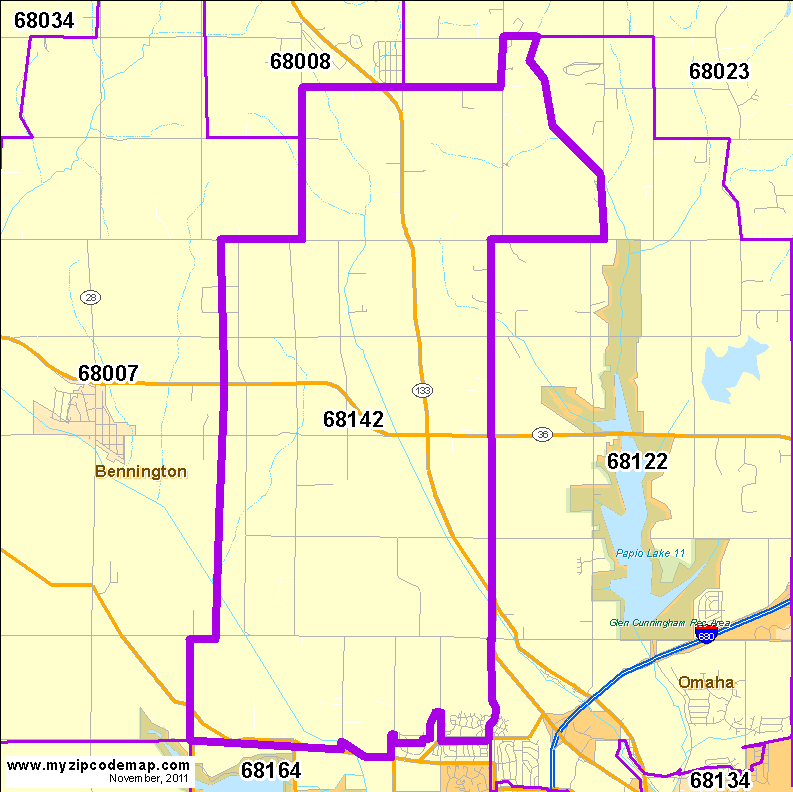 map of 68142