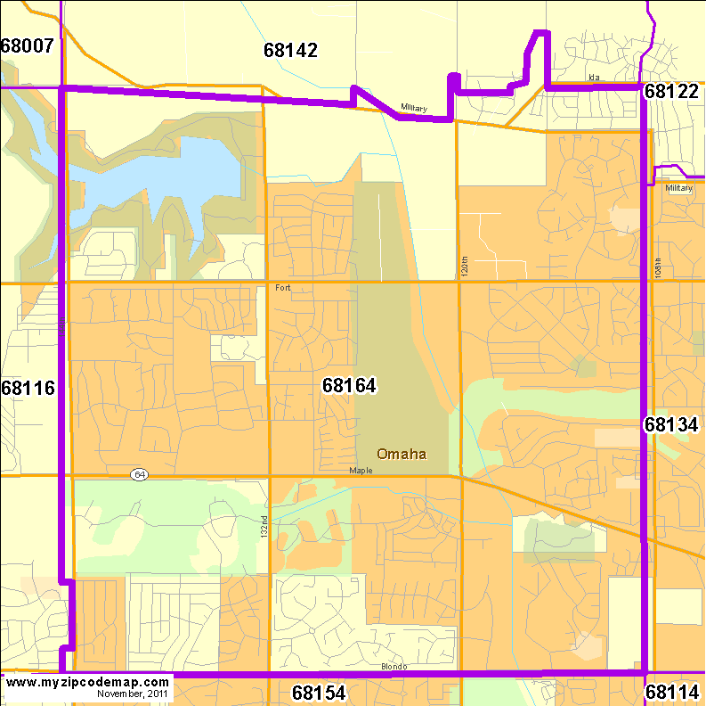 map of 68164
