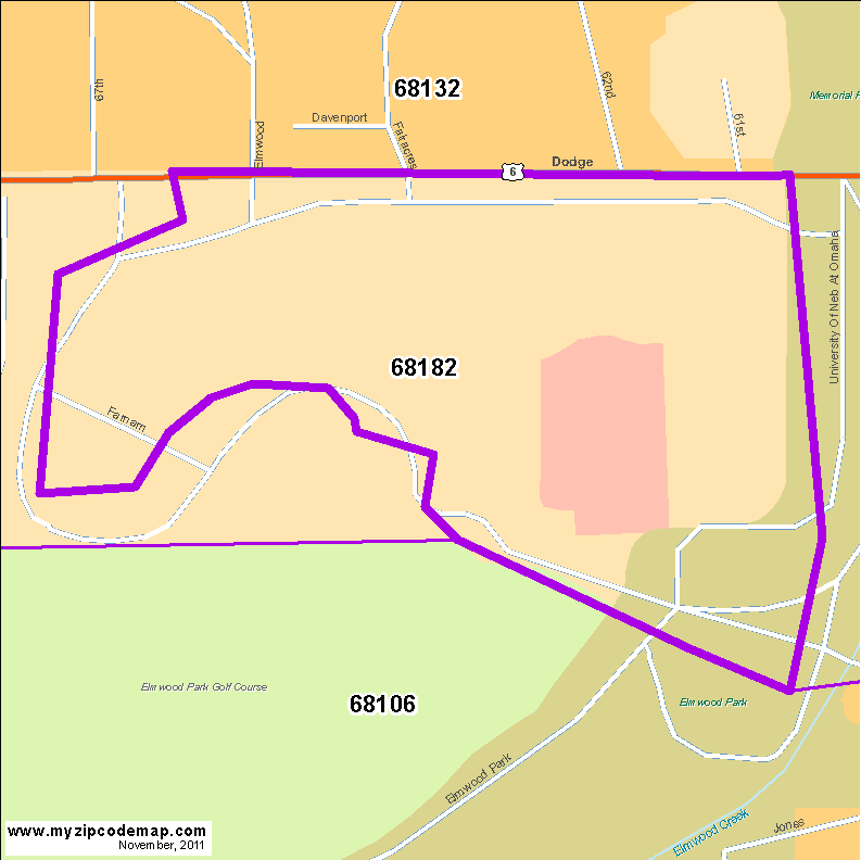 map of 68182