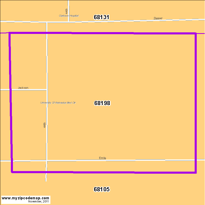 map of 68198