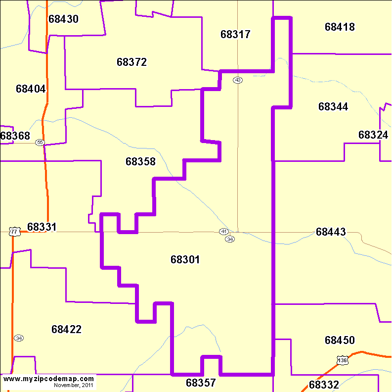 map of 68301