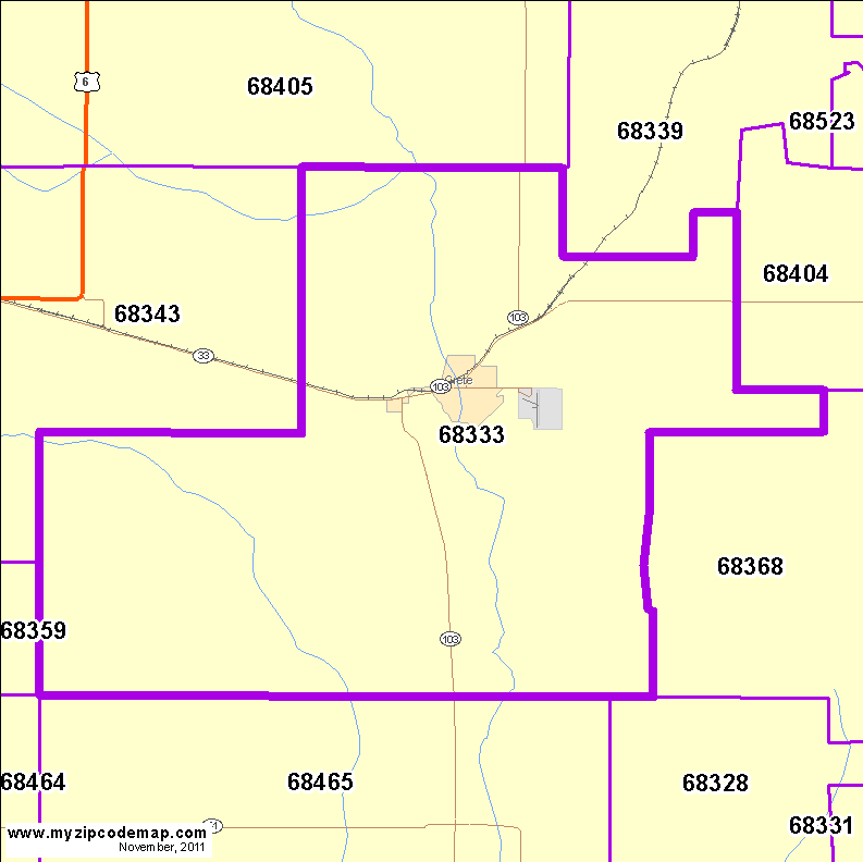 map of 68333